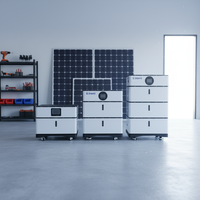 SAMAS Sistema de Batería de Almacenamiento de Energía Solar para el Hogar, 20kWh LiFePO4, Apilable, Split-AC, 51.2V, Todo en Uno, Comunicación RS485/WiFi, Híbrido