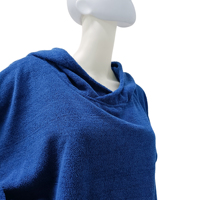 Customized Color Printed Terry Hooded Towel Poncho Looped Bathrobe Absorb Water for Bath Home and Pool Swimming