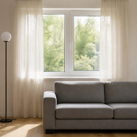 Jendela Casement UPVC Kaca Ganda Ukuran Khusus Kedap Suara Hemat Energi Penguncian Multi-Point Tahan Air Modern