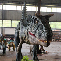 Jurassic Park için Özelleştirilmiş Animatronik İnteraktif Dinozor Modeli, Dinozor Ülkesi Dekorları Olarak Gerçek Boyutta Carnotaurus Robotu