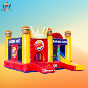 WINWAYTOYS Combo de Juego Inflable de PVC de Grado Comercial con Diseño de Burger King, Fácil de Instalar, Diversión y Comida Combinadas - Product Image 2