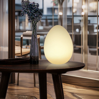Bola LED Multicolor Cambiante, Decoración de Luces para Bodas, Luz Nocturna Festiva con Forma de Huevo, IP65 Impermeable
