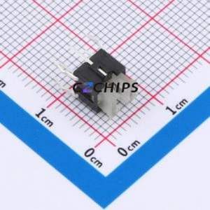 TSL06122-072B830BF-1K01 Tactile Switch Through hole-6P,6x6mm Switch Single Pole Single Throw Rectangle Button 2.5N 6mm - Product Image 1