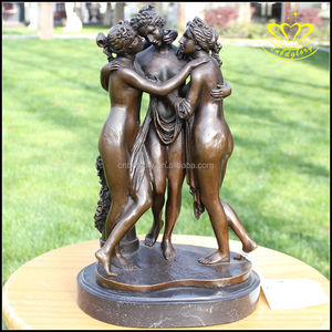 Escultura de Bronce de la Figura Mitológica Griega Antigua Artemisa con Técnica de Fundición, Tema de Moda - Product Image 4