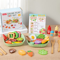 Novedades 2026: Juguete Educativo de Cocina de Madera Shara, Juego de Simulación de Comida y Vegetales DIY para Niños y Niñas