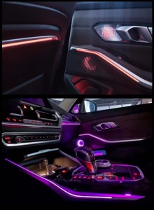Upgrade-Kit für Ambientebeleuchtung mit 10 Farben und Bildschirmsteuerung für BMW 3er G20 2023 M340i 330i 320i Innenraumlicht Zubehör - Product Image 4