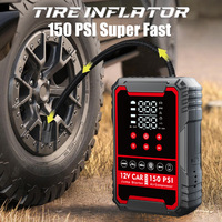 High-power car battery emergency starter 24000mAh 2000A 12V lithium battery car emergency starter with air pump tire inflator po