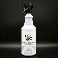 Spray démêlant pour chiens et chevaux, formule antistatique, élimine les poils crépus, spray démêlant pour crinière et queue de cheval, marque privée