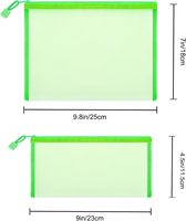 Pochette de classement A5 transparente en nylon durable, anti-déformation, avec fermeture éclair, pour papeterie et livres – Vente directe usine