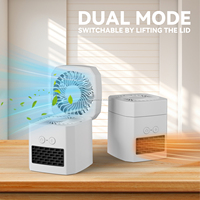 Ventilateur de refroidissement d'air rechargeable, nouveauté 2025, ventilateur électrique, chauffage, 3 vitesses de vent réglables, ventilateur à double mode