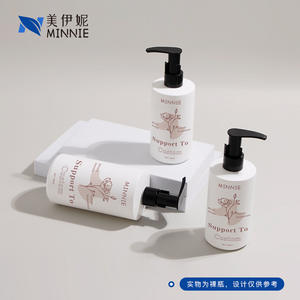 Minnie Body Wash Liquid Shampoo 500ml <b>Pump</b> <b>Bottle</b> White With Black <b>Pump</b> Customizable Label Packaging - Product Image 4
