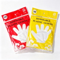 Gants en plastique PE jetables de qualité alimentaire, 100 pièces par paquet, gants transparents pour la restauration, la manipulation des aliments