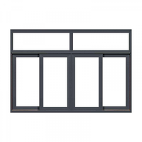 Ventanas Corredizas y Abatibles de Aluminio de Doble Capa de Vidrio Personalizadas de Alta Gama, Modernas, para Exteriores, Resistentes al Viento, para Sala de Estar de Hotel