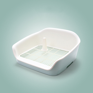Dog Potty Fence Dog Training Toilet Puppy Dog Potty Tray Puppy Pad <b>Holder</b> with Removable <b>Post</b> and Wall Cover - Product Image 4