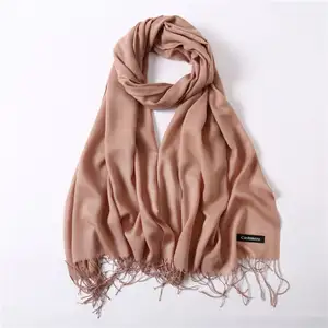 2021 women scarf fashion summer thin solid shawls and wraps lady pashmina bandana female hijab winter long foulard head scarves