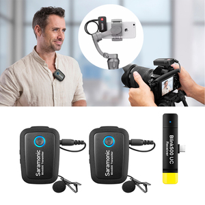 ระบบไมโครโฟนไร้สาย Saramonic Blink500 <span class=keywords><strong>B1</strong></span> แบบสองช่องสัญญาณ 2.4GHz สำหรับกล้องถ่ายรูป สมาร์ทโฟน และกล้อง DSLR - Product Image 4