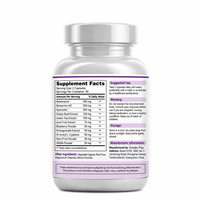 Capsules de Resvératrol Marque Blanche Tout-en-un : Resvératrol, Berbérine, Fruit d'Açaï, Quercétine, Fusion Minérale