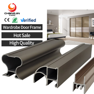 Nhà máy tùy chỉnh tủ quần áo cửa kính khung nhôm hồ sơ trượt tủ quần áo cửa đường ray - Product Image 1