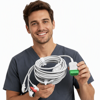 Câble ECG à 5 fils compatible avec les appareils GE Procare B40/Tram 500 EOS pour usage hospitalier