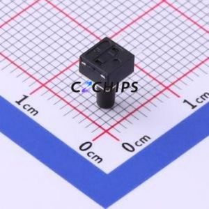 TC-1109DE-C-I Tactile Switch Through hole Component (THT) Switch Single Pole Single Throw Round Button 2.6N Right Angle Insert - Product Image 2