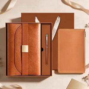 Set Regalo di Lusso OEM con Copertina in Carta Ecologica Lavabile, Taccuino con Elastico, Ricaricabile A5, Inserto con Cerniera, <span class=keywords><strong>Penna</strong></span> in Metallo - Product Image 5
