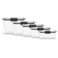 Boîtes de conservation alimentaire sans BPA avec couvercles hermétiques, idéales pour le déjeuner, la préparation des repas et les restes.