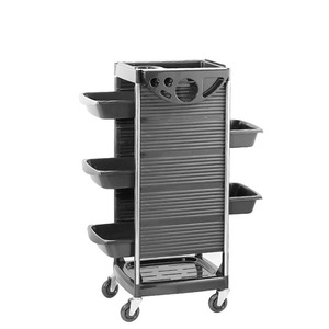 Salon Hair Dye Storage Rack 7 Tier Multifunctional Beauty Cart With Workbench Easy <b>Moving</b> <b>Trolley</b> - Product Image 1