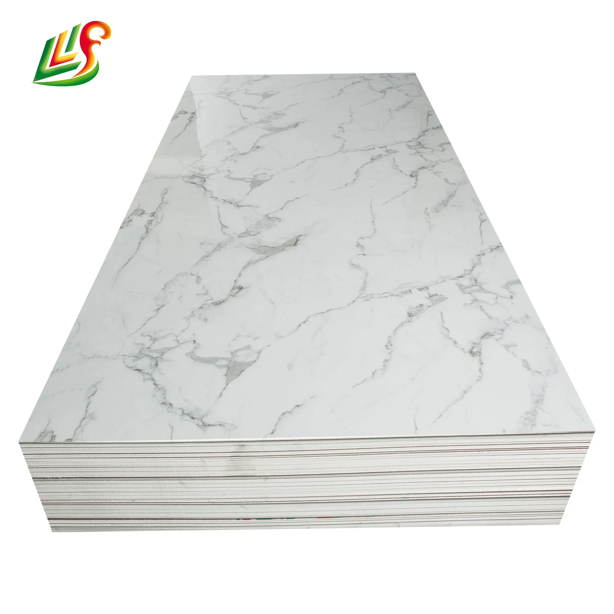 Panel Dinding Interior Lembar Plastik PVC Marmer dengan Harga Yang Sesuai