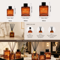 Nouvelle collection de parfums classiques de luxe, 100 ml, sans alcool, diffuseur d'arômes à bâtonnets en fibre de rotin, huile essentielle
