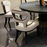 Ensemble de table à manger moderne italienne pour 6 personnes, fabriqué à Foshan, ensembles de salle à manger de luxe, 6 chaises, chaises de salle à manger, meubles de salle à manger pour la maison