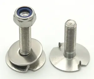 Plain finish stainless steel nut and flat head bolts manufacturing