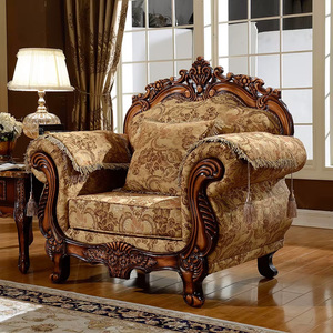 Châu Âu-Phong Cách Rắn Gỗ Khắc Vải <span class=keywords><strong>Sofa</strong></span> Cho Không Gian Nhỏ Kết Hợp 123 Mỹ Phong Cách Khách Sạn Phòng Khách Có Thể Tháo Rời <span class=keywords><strong>Chaise</strong></span> - Product Image 4