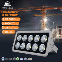 AORUITAI Haute Luminosité Ip66 Étanche 50 100 150 200 250 300 400 500 600 W Sports Stadiums Tunnel Haut Mât Led Projecteur
