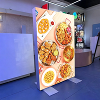 Boîte à lumière SEG double face sur pied personnalisée pour centre commercial, café, fast-food, fruitier, restaurant – Boîte à lumière en tissu souple
