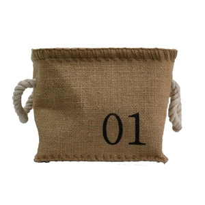 Casual Simple de <span class=keywords><strong>lino</strong></span> amarillo <span class=keywords><strong>mango</strong></span> bebé bolsos de almacenamiento cesta para ropa de casa - Product Image 1