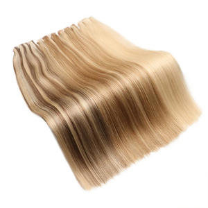 Extensiones de Cabello Humano Invisible Ruso de Doble Trama, 100% Cabello Humano, Trama Fina Genius Weft, Puntas Gruesas, Extensiones de Cabello Humano Genius Weft - Product Image 1