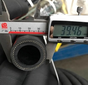 Yüksek basınç yüksek sıcaklık sıcak su ve buhar borusu pamuk ipliği örgü takviyeli kauçuk hortum - Product Image 2