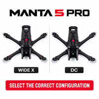 Châssis FPV Axisflying MANTA 5 Pro 5 pouces en fibre de carbone T700, géométrie double X DC large, bras de 226,5 mm 6 mm, pour O4 Pro, avec VTX numérique