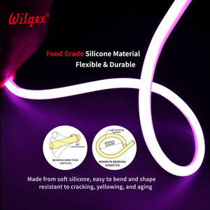 Neón Flexible LED D13mm de Alta Calidad, Uniforme 320 °   Viga, Ahorro de Energía, Fácil de Cortar y Conectar, Ideal para Diseño <span class=keywords><strong>Art</strong></span>ístico - Product Image 2