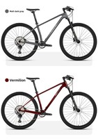Nouveauté : Vélo de montagne Warrior Pro en fibre de carbone, 12 vitesses, roues en alliage d'aluminium, freins à disque doubles, suspension avant, tout-terrain