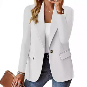 Traje Casual para Mujer 2026, Corte Entallado, Chaqueta de Manga Larga con Cierre de un Botón, Blazer para Oficina, Otoño-Primavera - Product Image 2