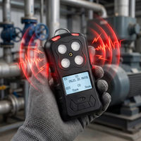 Détecteur de gaz multi-gaz portable HIREP 4-en-1 VOC CH4 CO H2S NH3 O2 avec capteur électrochimique, analyseur de gaz industriel portatif