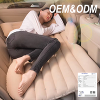 Matelas gonflable de voiture en PVC épaissi, type divan, pour siège arrière, lit de voyage pour SUV et berline, pliable, 135x80cm - Vente directe en stock
