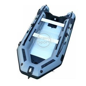 Bateau pneumatique essentiel pour la pêche, 420 cm, homologué CE, PVC, coque en aluminium en V profond - Product Image 4