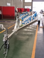 Remorque marine en alliage d'aluminium à double essieu de 8 m de long avec freins hydrauliques, remorque bateau à double essieu de 26 pieds