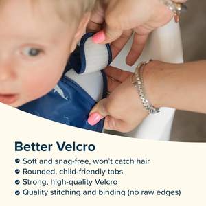 Bavaglini per Neonati Certificati CPC CE, Impermeabili, Antibatterici, Ecologici, con Ampio Raccoglitore di Cibo, Lavabili, per <span class=keywords><strong>Viaggi</strong></span> e Pasti - Product Image 4