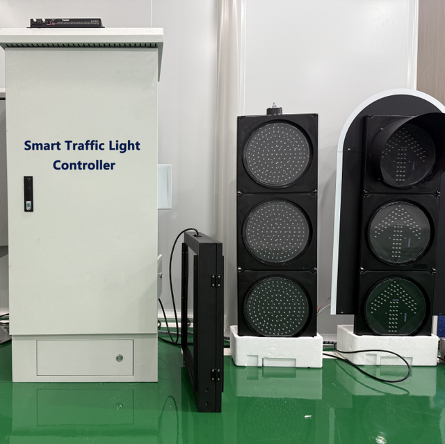 32-Channel Detection Input Single Point Coordinated Smart Intelligent LED Solar Traffic Signal Controller for Road Safety