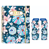 Cahier de notes en papier à spirale A5 à couverture personnalisée avec impression 2024 Agenda Journal Agenda Quotidien Hebdomadaire Mensuel Organisateur Planificateur Cahier
