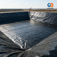 Bâche géomembrane HDPE 0,75 mm, imperméable, noire, résistante aux UV, pour bassin à poissons, aquaculture, barrage, réservoir