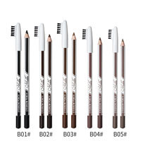 Crayon à sourcils Menow P166 imperméable, résistant à la transpiration, longue tenue, avec pinceau intégré - Maquillage personnalisable